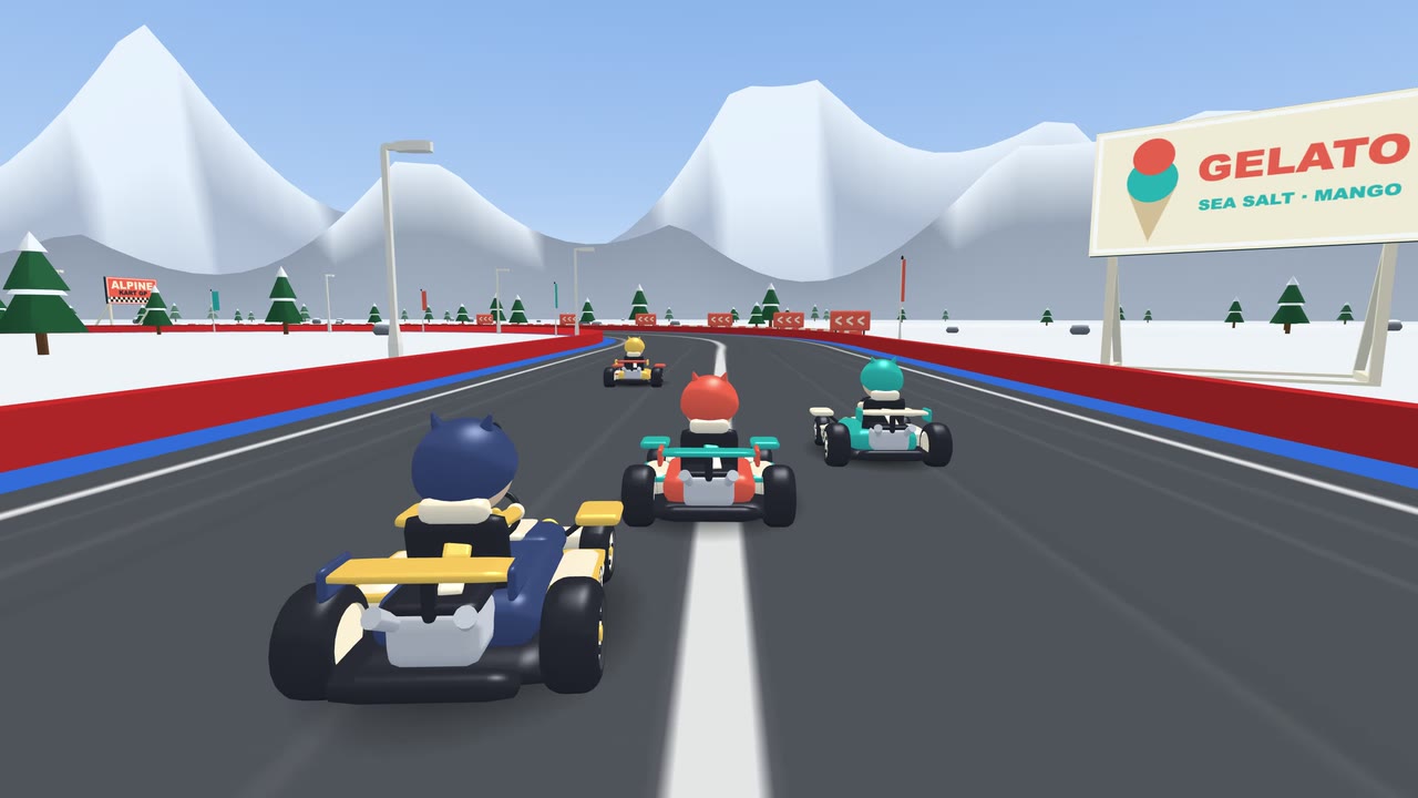 Racing on Alpine Pass