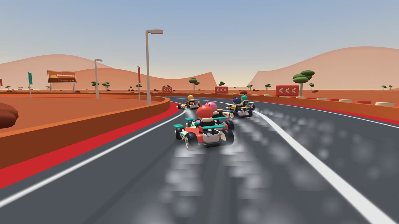 Racing on Outback Canyon